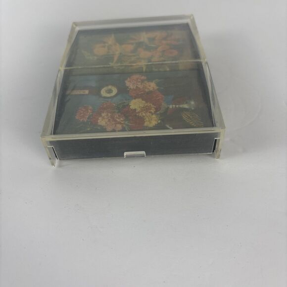 Stardust Nu-Vue Sealed Playing Cards Double Deck in Case Flowers - Picture 9 of 9